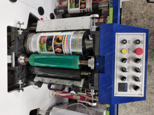 Narrow <strong>Web</strong> 3 4 5 6 7 <strong>8</strong> Colors Sticker LABEL Inline Flexo Printing Machine with Die Cutting Station - Product Image 4
