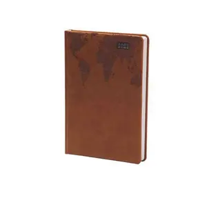 Wood High quality pu leather daily corporate diaries organizer agenda planner custom 2022 notebook kawai printing 2022 a5 1