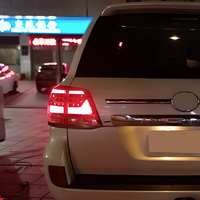 KGKB LED-Rückleuchten-Set für Toyota Land Cruiser LC200 2008-2015 Upgrade DRL Bremslicht Rückfahrlicht Blinker Plug & Play
