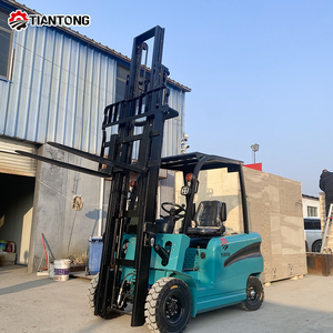 3 टन लिथियम बैटरी इलेक्ट्रिक फोर्कलिफ्ट काउंटरबैलेंस स्टेकर कंटेनर औद्योगिक उपयोग के लिए ओवरसी गोदाम - Product Image 1