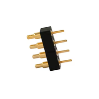 Connecteur Pogo Pin 6 broches en laiton, pas de 2,54 mm, broche de charge à ressort pour test de signal de batterie de casque