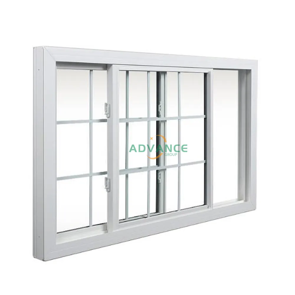 ADVANCE Pvc Diseño de ventana corredera Upvc Ventanas correderas de doble acristalamiento