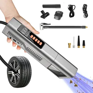 New Arrival Cordless Portable Handheld 4 IN 1 Car Vacuum Cleaner And Tire Inflator 150PSI Air Pump For Car Tires