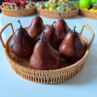 Fruits simulés, Modèle de pomme rouge, Poire artificielle, Poire en mousse, Poire décorative en forme de canard, Ornements