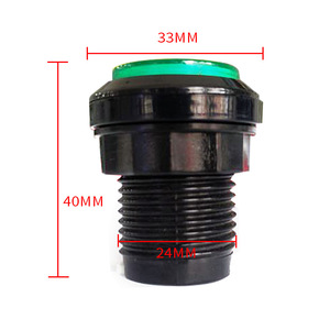 สวิตช์ปุ่มกลม Blee ขนาด 33 มม. แบบมีไฟ สำหรับเครื่องเล่นเกมส์ ผลิตตามสั่ง - Product Image 2