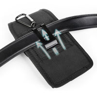 Bolsa de teléfono móvil de nailon universal de alta calidad con clip para cinturón para uso vertical y horizontal de múltiples marcas