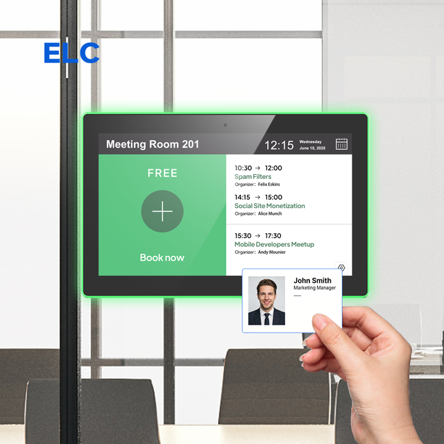11 Inch PoE Android Tablet Meeting Room Booking Screen NFC Touch Panel Office Door Display Scheduling