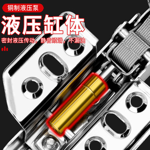 Stainless Steel Furniture Hinge Full Surface Silent Modern Design Chinese Style Cabinet <b>Wardrobe</b> <b>Hardware</b> - Product Image 1