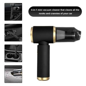 เครื่องดูดฝุ่นในรถยนต์แบบมือถือ, เครื่องดูดฝุ่นแบบชาร์จไฟได้ 14500PA 4 in 1 และเครื่องเป่าฝุ่นพร้อมหัวดูดหลายแบบสำหรับบ้าน สำนักงาน และสัตว์เลี้ยง - Product Image 6