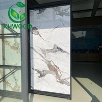 Nouveau Panneau Mural en PVC Effet Ardoise Carbone et Marbre, Plaque Murale en PVC UV Effet Marbre, Vente Chaude 2025