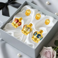 Arabe 3ml 6ml 9ml 12ml vide octogone or bouchon à vis bouteilles en verre pour parfum Attar huile essentielle Oud