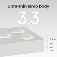 PULUOTI Custom Made Dimmable Smart Control LED Spot Light Surface Mounted 36W Spotlights 3CCT Anti Glare Ceiling Spotlight COB