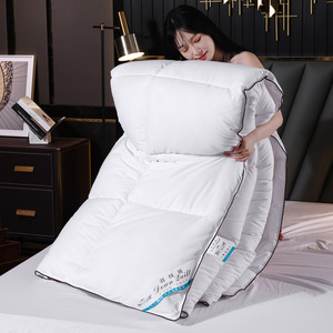 Couverture matelassée en polyester épaisse et chaude pour hôtel cinq étoiles, écologique, respirante, quatre saisons, idéale pour l'été - Product Image 3