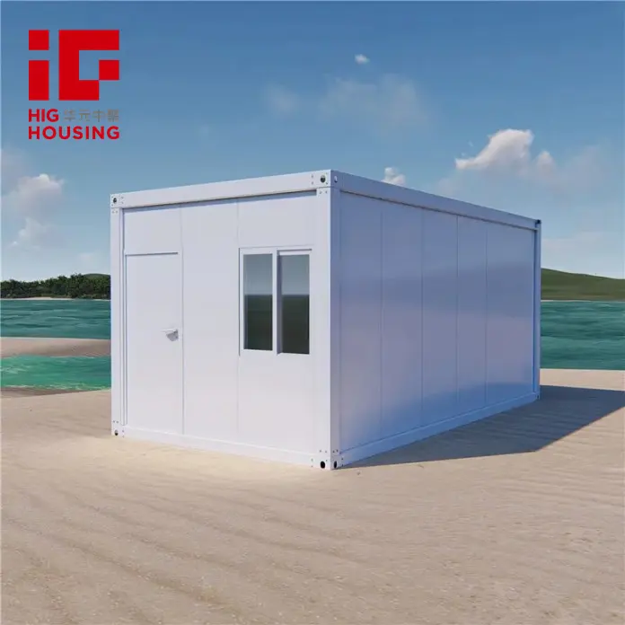 20ft Stalen Constructie Beweegbare Geprefabriceerde Cabine Draagbare Modulaire Kleine Set Set Cabine Containerhuis