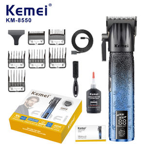 Kemei KM-8550 Professional Electric <b>Hair</b> <b>Clipper</b> 9000Rpm Metal Body USB Charging For Salon Use - Product Image 1