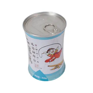 批发定制印花大米锡罐空食品级金属糖果薄荷大米礼品包装锡罐储存容器罐