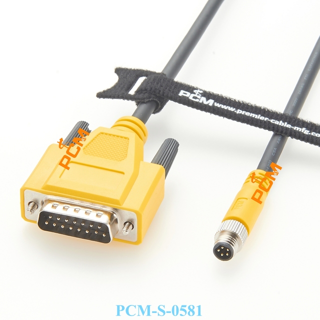 M8 to DB15 In-Sight 8000 Series ISM1100-01 In-Sight Micro Series Vision System CIO-MICRO I/O Module Cable Cognex