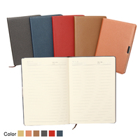 Fournitures de papeterie en cuir à couverture rigide avec Logo vierge pour étudiants, vente en gros, Horizontal, personnalisable, AI-MICH