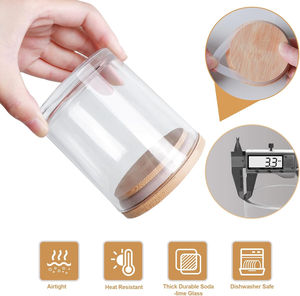 โรงงานผลิตโดยตรง ขวดแก้วใสหนาสำหรับเทียนหอม ขนาด 220 มล./8 ออนซ์ บรรจุ 12 ชิ้น/กล่อง จัดส่งเร็วภายใน 7 วัน - Product Image 4