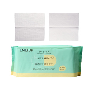 LMLTOP Serviette jetable pour le visage 120g en coton doux texture perle, serviette nettoyante monocouche, serviette de beauté Vietnam SY429 - Product Image 5