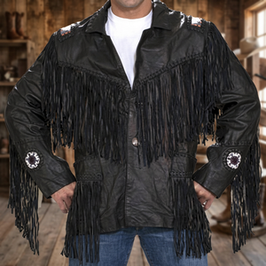 Chaqueta de Motociclista de Cuero para Hombre HMB-0490A, Estilo Biker, Cierre de Cremallera, Relleno de Algodón, Cuello Redondo, Manga Regular, para Verano - Product Image 3
