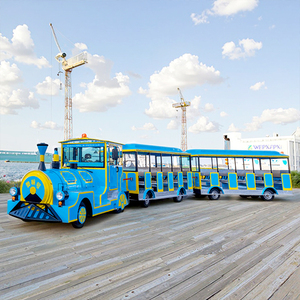 <span class=keywords><strong>Train</strong></span> électrique sans rails pour parc à thème, manèges de parc d'attractions <span class=keywords><strong>en</strong></span> plein air, <span class=keywords><strong>train</strong></span> routier sans rails touristique de 42 places - Product Image 1