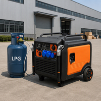 Groupe électrogène silencieux à inverseur 8KW 9KW 10KW 12KW 15KW, essence/GPL, 50Hz 60Hz pour usage domestique de secours
