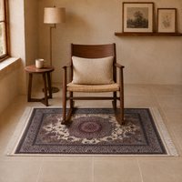 Burgundy Prayer Rug 80x120cm Modal Woven Antique Floral Floor Carpet for Home Wholesale Suppliers