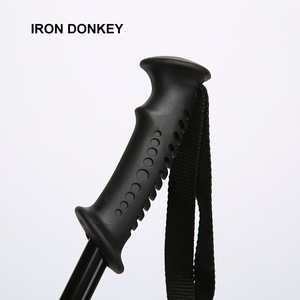 Bâton <span class=keywords><strong>de</strong></span> marche IRONDONKEY pour équipement <span class=keywords><strong>de</strong></span> montagne, canne à 18 ou 16 sections, poignée droite en liège, bâtons <span class=keywords><strong>de</strong></span> marche en caoutchouc - Product Image 5