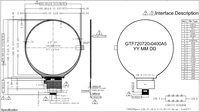 Module d'écran LCD TFT IPS de 4,0 pouces, résolution 720x720, écran rond pour maison intelligente et instruments ronds, interface MIPI, OEM/ODM