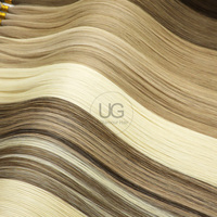 UGlamour Cheveux Humains Remy de Qualité Supérieure 100 Grammes un Pack Blonde Nano Ring Extensions de Cheveux