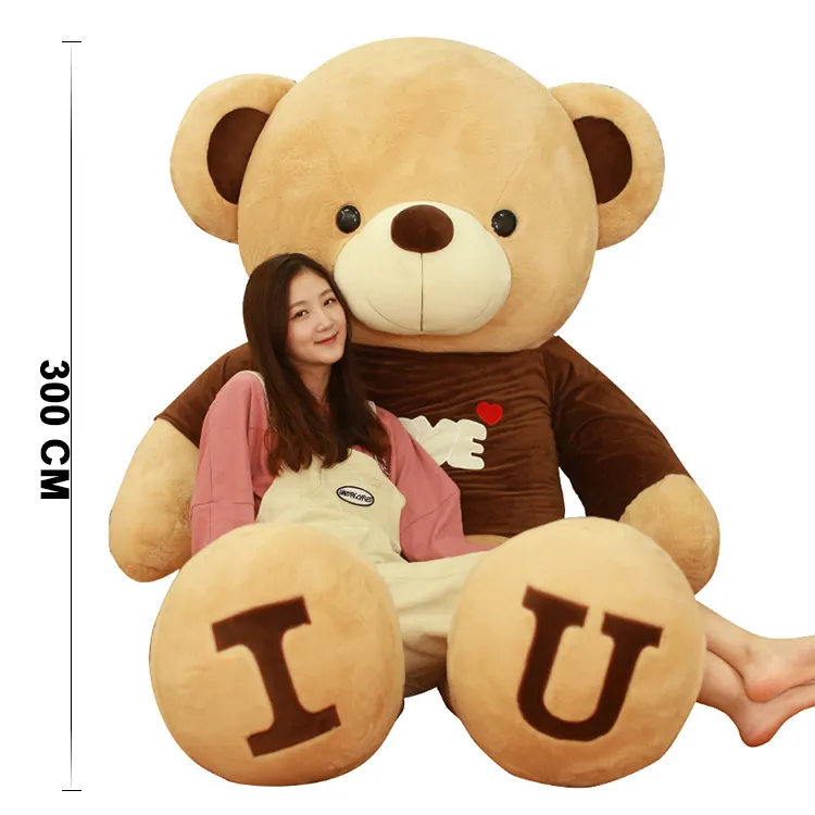 Valentine gifts 130cm 160cm 260cm 300cm big size teddy bear plush toy