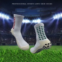 Chaussettes de sport en tissu éponge thermique respirantes, antidérapantes, écologiques, de haute qualité, personnalisées, avec grip à séchage rapide pour hommes