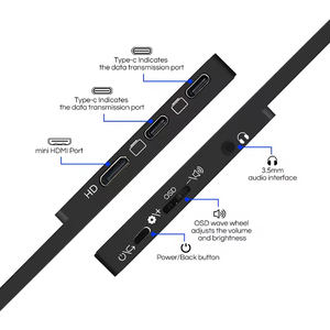 Портативный 17,3-дюймовый 4K IPS LCD-монитор с яркостью 400 кд/м², 100% sRGB, частотой обновления 60 Гц, подключением Type-C, встроенным динамиком для настольных ПК - Product Image 6
