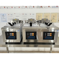 Freidora Eléctrica de Sobremesa con Elevación Automática, Control por Microcomputadora y Memoria de Menú, Ideal para Restaurantes de Comida Rápida Estilo KFC
