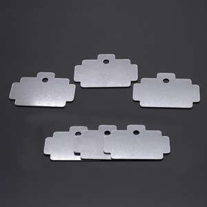 Stainless Steel Hang Tags 30mm-60mm Round Square Custom Laser Engraving Jewelry Tags - Product Image 3