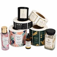 Étiquettes personnalisées sur mesure, autocollants adhésifs, autocollants avec logo de marque, étiquettes en vinyle imperméables, étiquettes d'emballage en rouleau, impression dorée