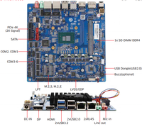 Intel Alder N100 N305 Processeur Basé 8C 8T Mini ITX Carte Mère Core I3 2LAN 6RS232 HD-MI + DP + LVDS NO SIM Carte Mère Industrielle