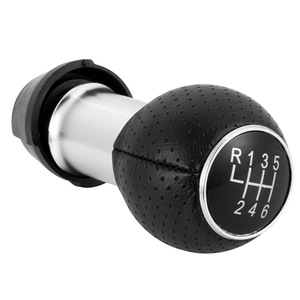 Car Gear <b>Shift</b> <b>Knob</b> 12mm Black Leather 5 Speed For Audi A3 S3 Volkswagen Golf Passat - Product Image 4