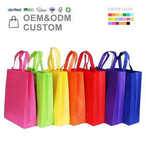Commercio all'ingrosso promozionale a buon mercato Logo personalizzato multicolore drogheria riciclata Eco <span class=keywords><strong>Friendly</strong></span> pressatura a caldo Non tessuto Shopping Tote Bags - Product Image 1