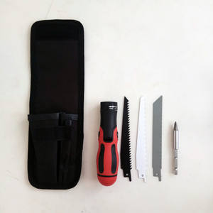 Wilmac – ensemble de tournevis et de scies multi-outils, 14 pièces en acier inoxydable avec pochette pour le camping en plein air, la randonnée et la survie - Product Image 3