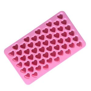 Molde de silicona de 55 cavidades con forma de corazón pequeño para chocolate, dulces, cubitos de hielo, cera para pintar a fuego y cera. - Product Image 1