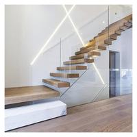 Escalier flottant sur mesure pour intérieur, style moderne minimaliste, pour villa, appartement résidentiel, décoration intérieure, escalier flottant