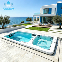 Prix le plus bas - 10 % de réduction - Piscine de nage à contre-courant de luxe pour l'extérieur avec deux zones et jets de massage pour villas et complexes hôteliers