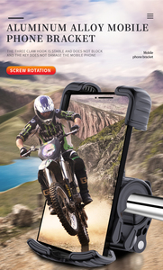 Soporte de teléfono móvil <span class=keywords><strong>para</strong></span> bicicleta con altavoz, ajuste de rotación de 360 grados, cuatro esquinas, protección de paquete redondo - Product Image 3