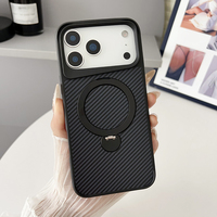 Coque en fibre de carbone pour iPhone 17 Air (étui factice), coques magnétiques pour iPhone 17 Pro Max, 17, 16 Plus, 15, 14, coque symétrique en fibre de carbone