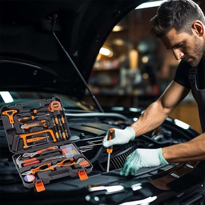 Juego de combinación de herramientas de mano mecánicas con llave de 6-24mm profesional, 14 Uds., juego de caja de herramientas de reparación de automóviles Automotrices - Product Image 6