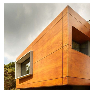 Gỗ uốn cong kết cấu mặt tiền ACP tấm gỗ Ốp ngoại thất ngoài trời PE tráng không thể phá vỡ lõi nhôm <span class=keywords><strong>Composite</strong></span> Panel - Product Image 4