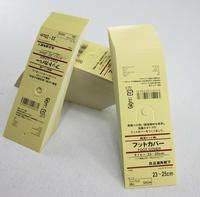 Özel Tasarım Baskılı 400 gr Kuşe Kağıt Kart Delikli Askılı Çorap Ambalajı 50*180 mm Başlık Kartı