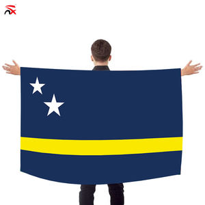Bandera Nacional de Curazao de 90*150cm al por Mayor, Capa de Fanáticos del Fútbol, Bandera de Poliéster para Fanáticos, Bandera Corporal de Curazao para Partidos de Fútbol - Product Image 1